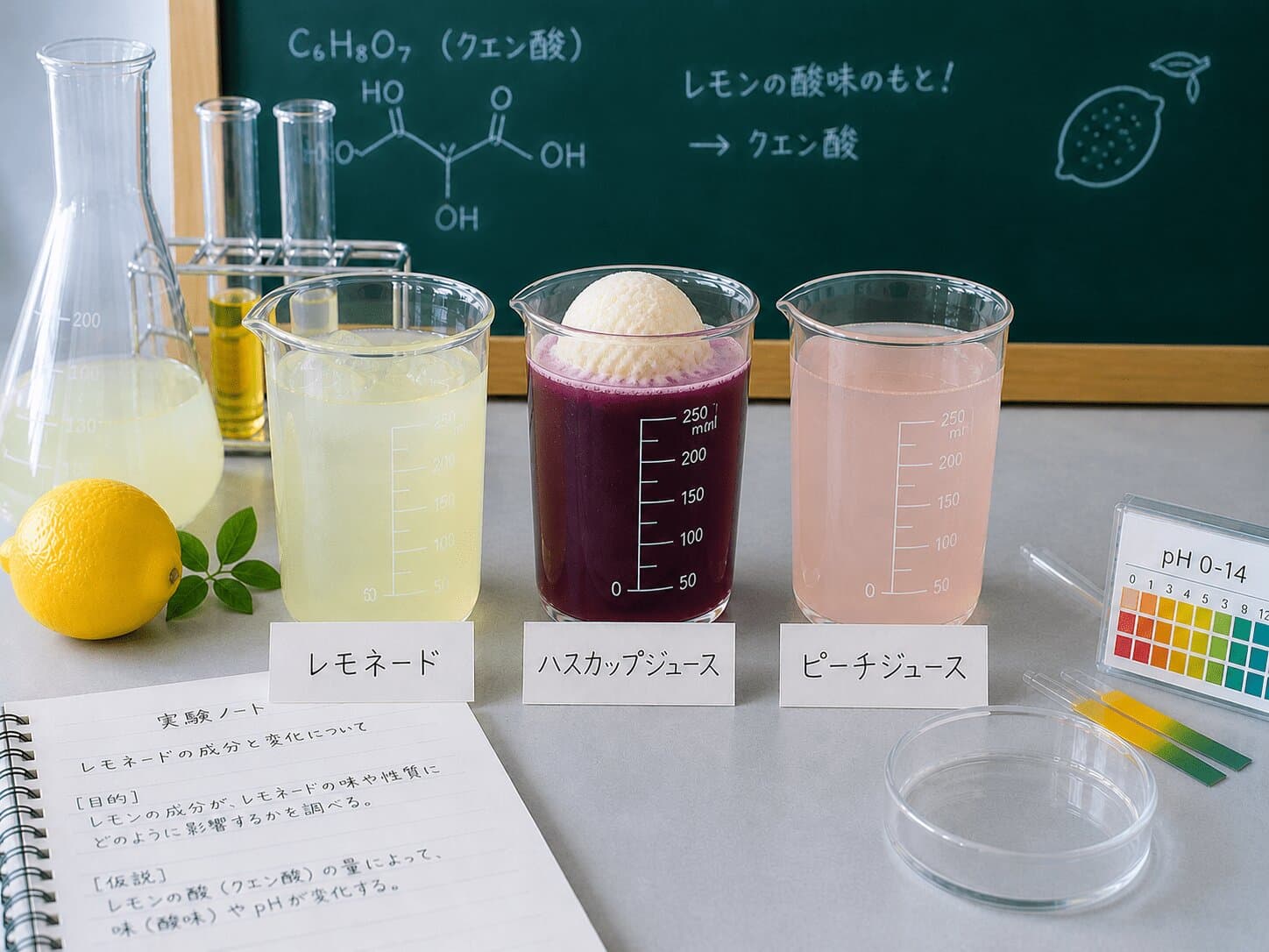 農学院生による健康フルーツドリンク