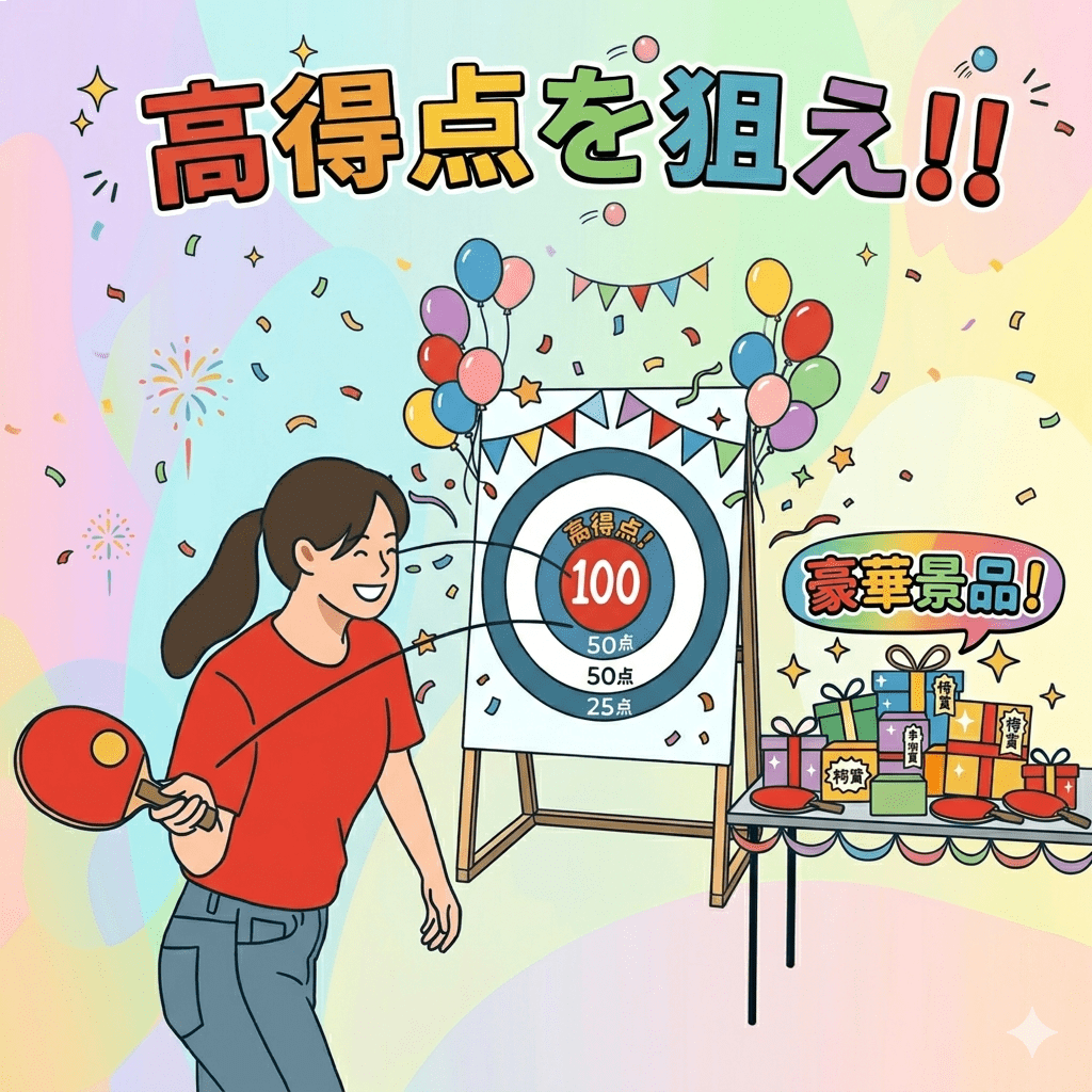狙え！ピンポン的当て